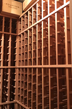 wood wine cellar racks