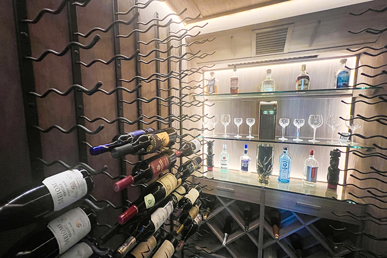 custom wine cellar own room, Houston, Texas