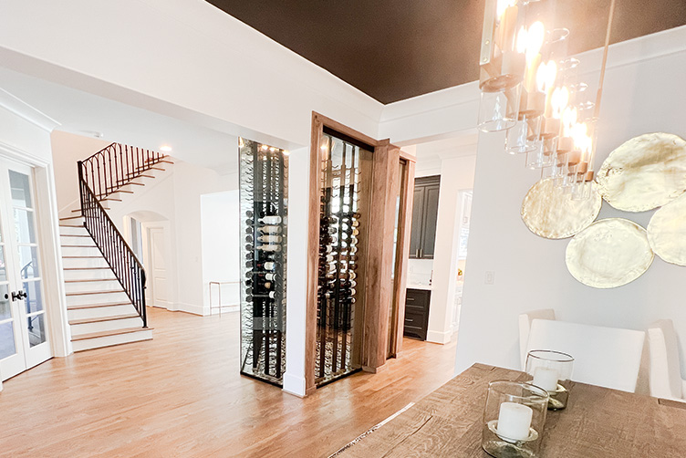 custom wine cellar in Bunker Hill Houston, Texas