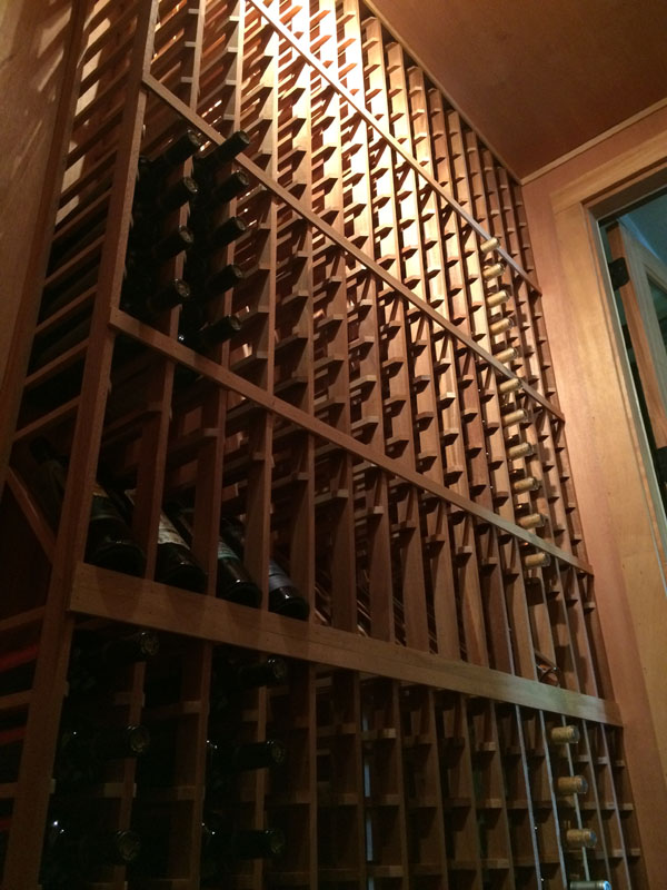 wood wine cellar
