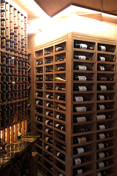 custom wine cellar near I10 Heights Houston, Texas