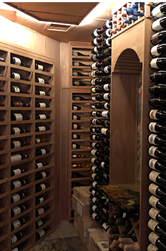 custom wine cellar near I10Houston, Texas