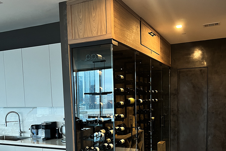custom wine cellar march 20205, Houston, Texas