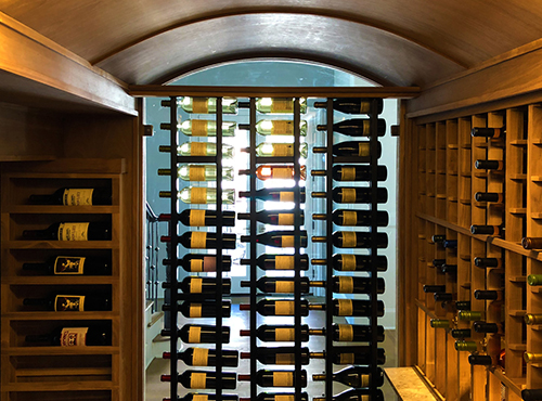custom wine cellar in timberloch