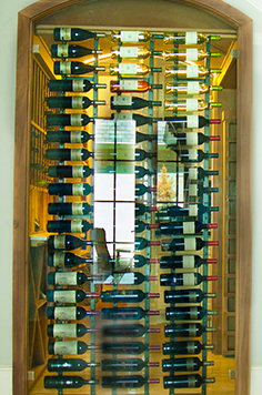 custom wine cellar in timberloch
