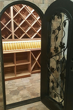 wood wine cellar racks