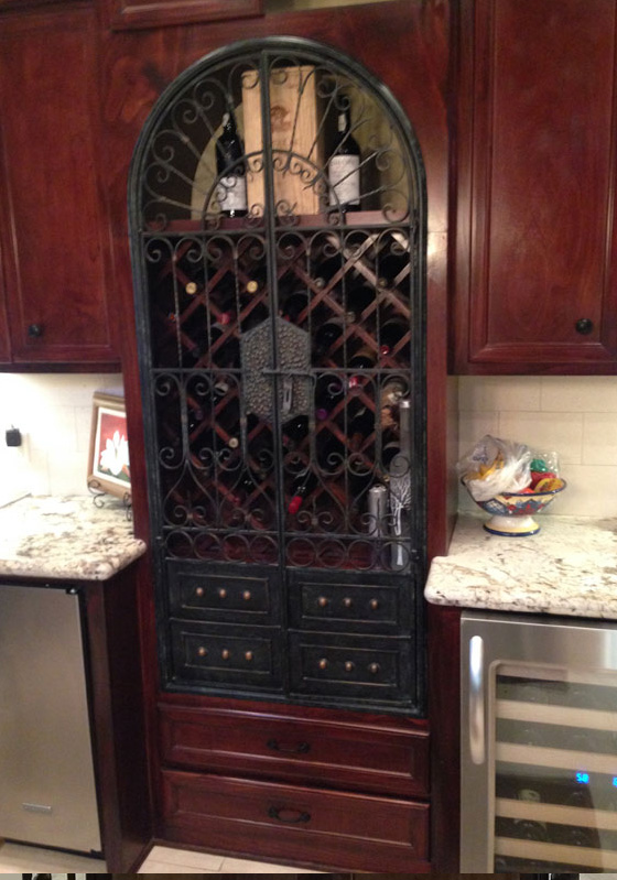 small wine room on your home